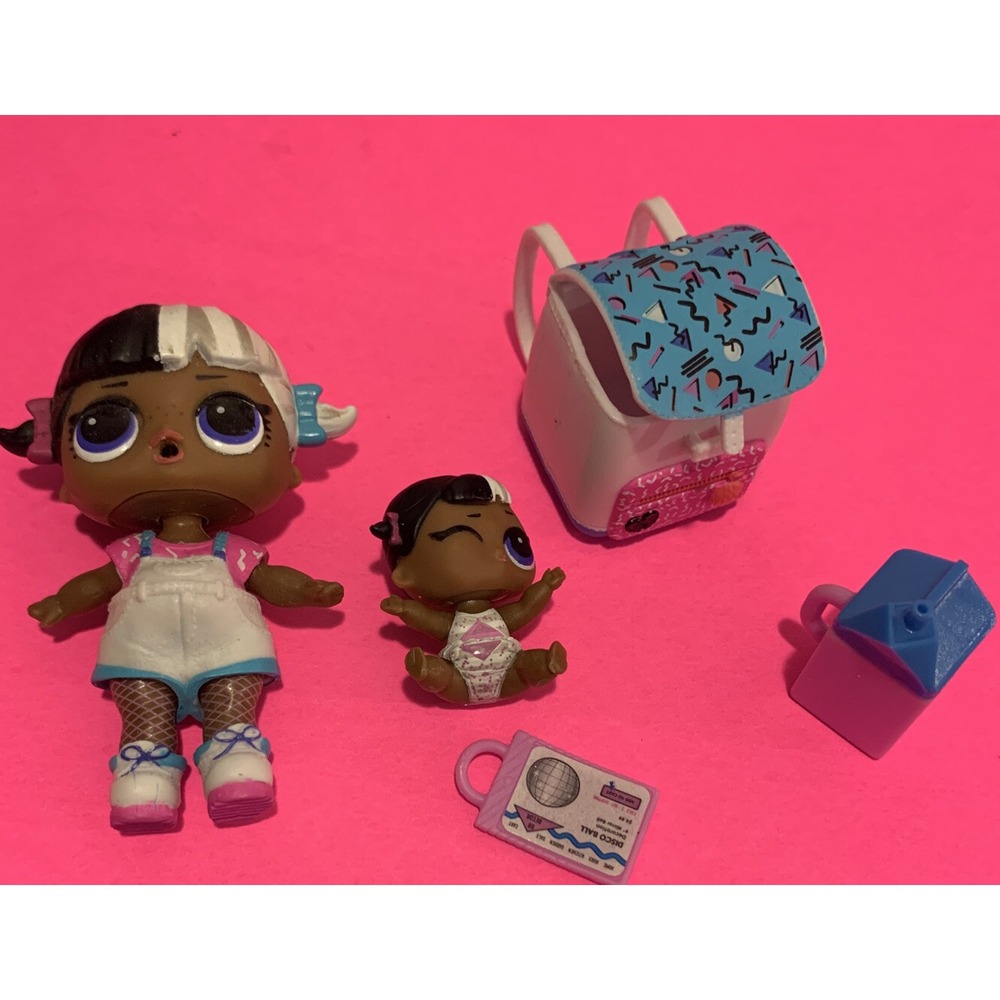 Lol Surprise Doll Exclusive Girl Next Door Big Sis Lil Sis Set Backpack
